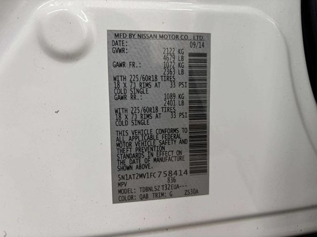 2015 Nissan Rogue AWD 4dr SL - 22972955 - 41