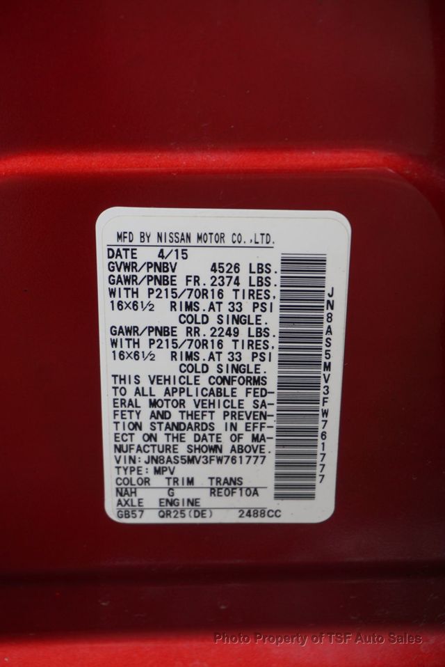 2015 Nissan Rogue Select AWD 4dr S - 22984686 - 28