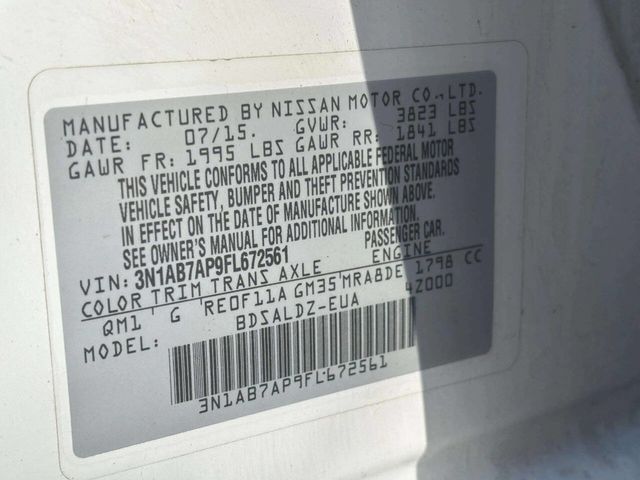 2015 Nissan Sentra 4dr Sedan I4 CVT SL - 22941943 - 28