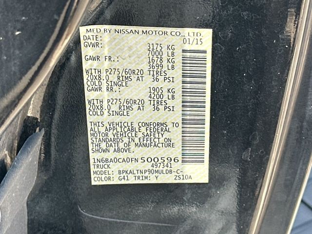 2015 Nissan Titan 2WD King Cab SWB SV - 23020756 - 21