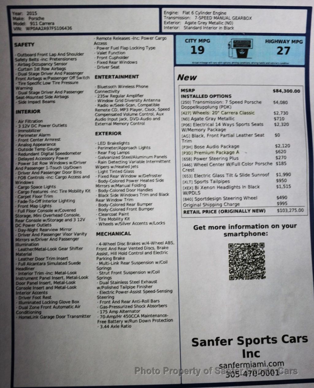 2015 Porsche 911 2dr Carrera - 22848111 - 39