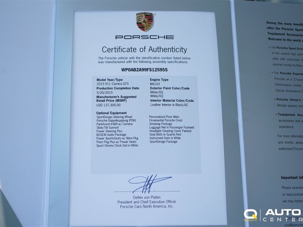 2015 Porsche 911 2dr Coupe Carrera GTS - 22917674 - 21