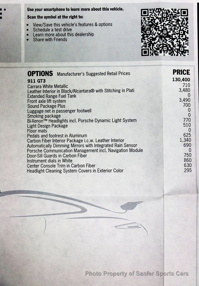 2015 Porsche 911 2dr Coupe GT3 - 23020215 - 38