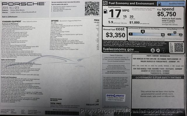 2015 Porsche 911 2dr Coupe GT3 - 23020215 - 39