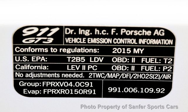 2015 Porsche 911 2dr Coupe GT3 - 23020215 - 40