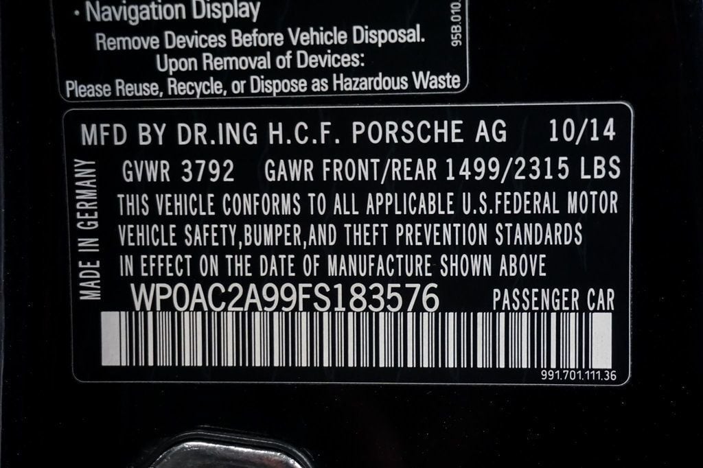 2015 Porsche 911 *New G-Series Motor* *PCCB* *FAL* *PPF* *Carbon Interior Pack* - 22941693 - 20