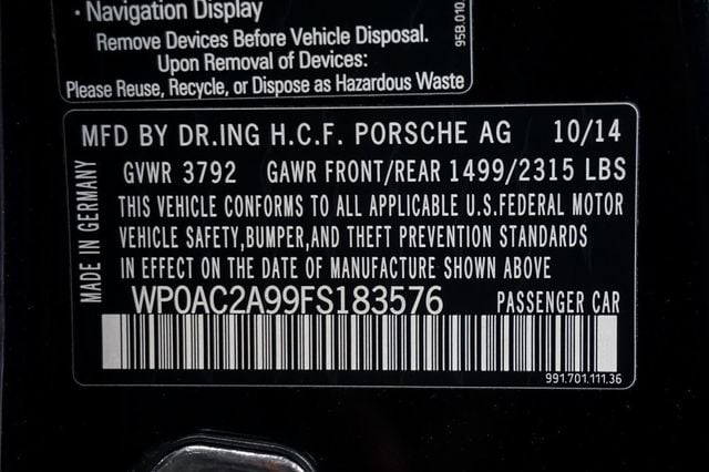 2015 Porsche 911 *New G-Series Motor* *PCCB* *FAL* *PPF* *Carbon Interior Pack* - 22941693 - 20