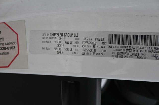 2015 Ram ProMaster 2500 159 WB Medium Roof Mobility Handicap Van - 23045343 - 32