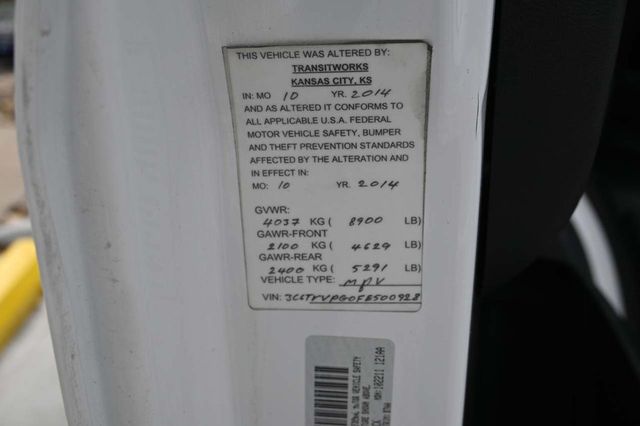 2015 Ram ProMaster 2500 159 WB Medium Roof Mobility Handicap Van - 23045343 - 33