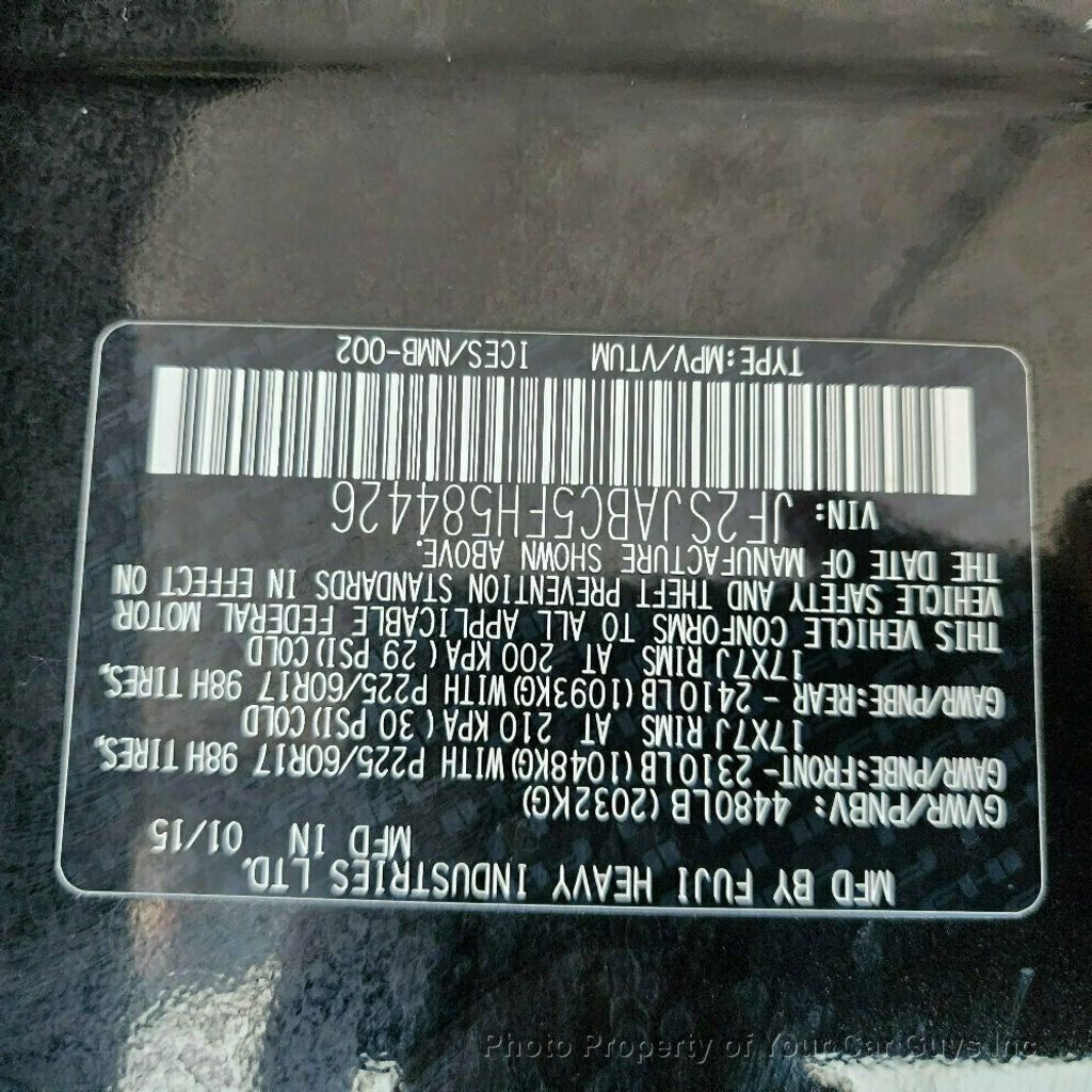 2015 Subaru Forester 4dr 2.5i PZEV - 22950816 - 23