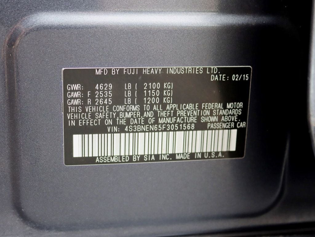 2015 Subaru Legacy 3.6R LIMITED MOONROOF PACKAGE & KEYLESS ACCESS & NAVI & EYESIGHT - 23065893 - 33