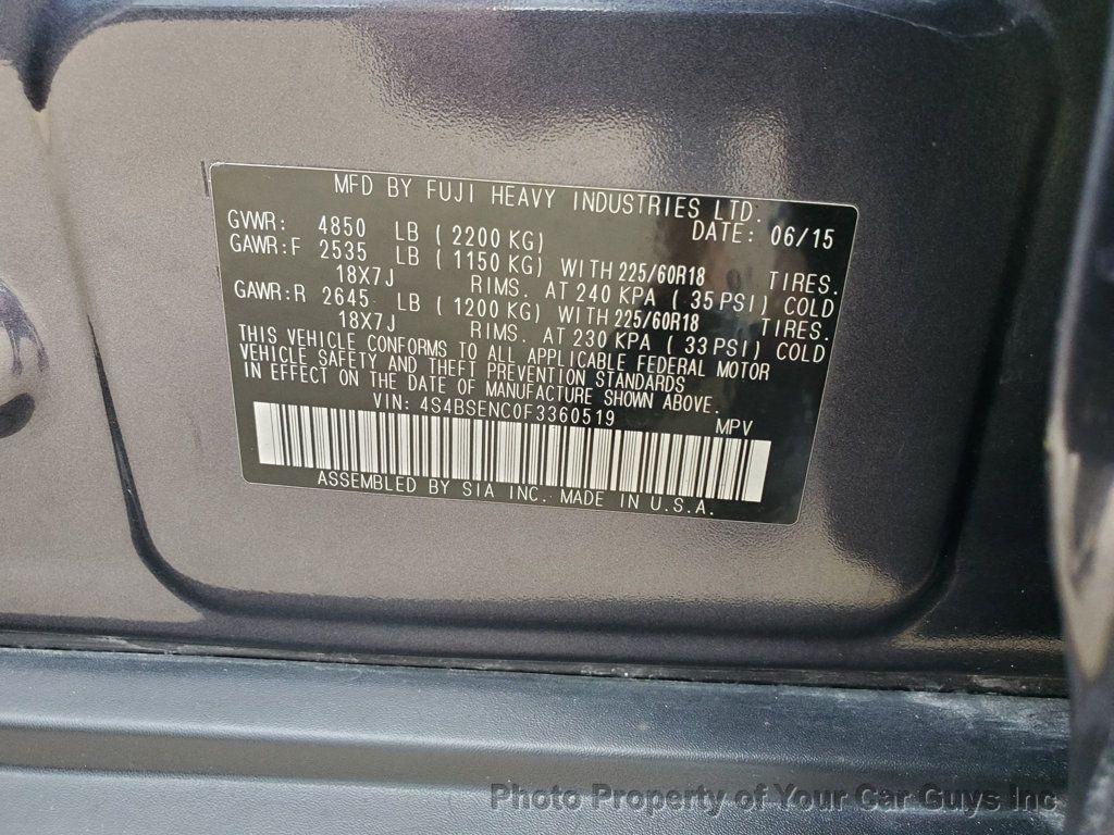 2015 Subaru Outback 4dr Wagon 3.6R Limited - 23015407 - 26