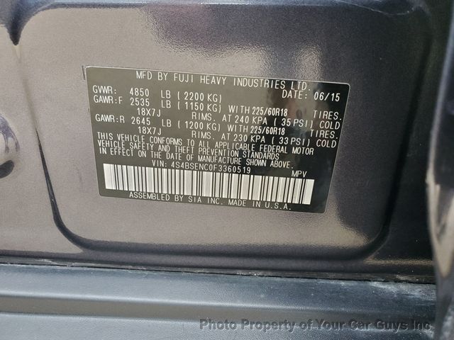 2015 Subaru Outback 4dr Wagon 3.6R Limited - 23015407 - 26