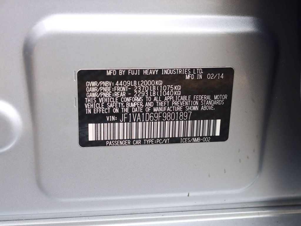 2015 Subaru WRX 4dr Sedan Manual Premium - 23058370 - 31