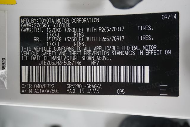 2015 Toyota 4Runner  - 23010338 - 30