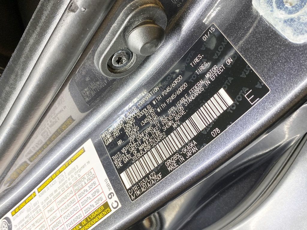 2015 Toyota 4Runner 4WD 4dr V6 Limited - 22979462 - 65