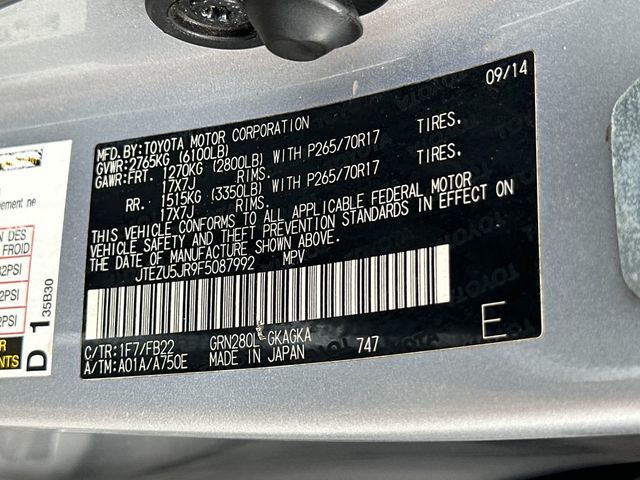 2015 Toyota 4Runner RWD 4dr V6 SR5 - 23046334 - 19
