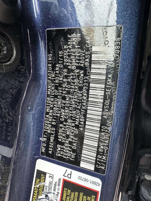 2015 Toyota Camry 4dr Sedan I4 Automatic XLE - 22975306 - 36