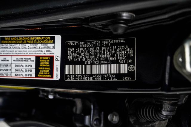 2015 Toyota Camry 4dr Sedan I4 Automatic XLE - 23062206 - 36