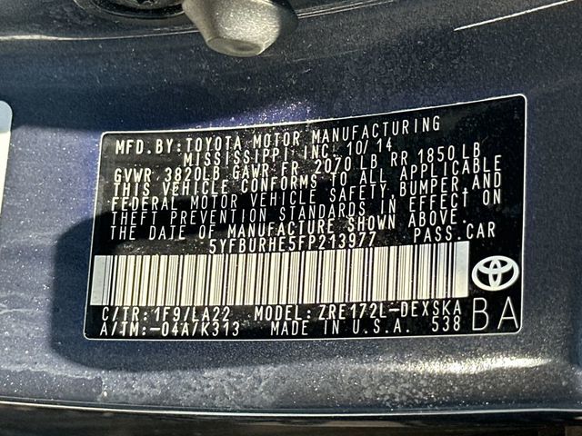 2015 Toyota Corolla 4dr Sedan Automatic L - 23057144 - 21