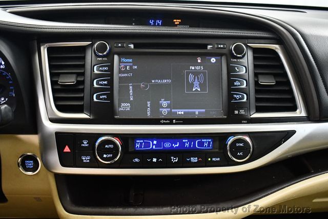 2015 Toyota Highlander AWD 4dr V6 XLE - 22984714 - 25