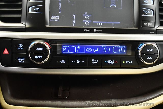 2015 Toyota Highlander AWD 4dr V6 XLE - 22984714 - 38