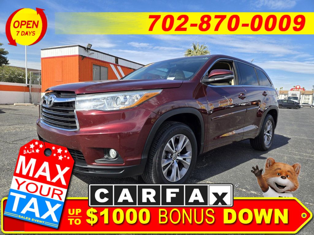 2015 Toyota Highlander FWD 4dr V6 LE Plus - 22775686 - 0