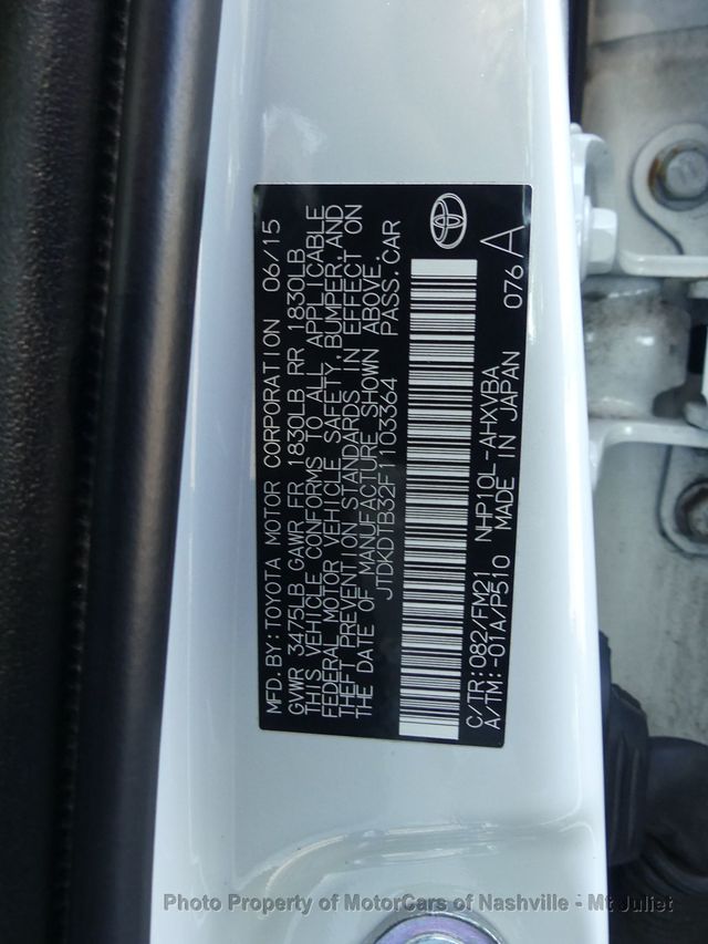 2015 Toyota Prius c 5dr Hatchback Two - 23074665 - 41