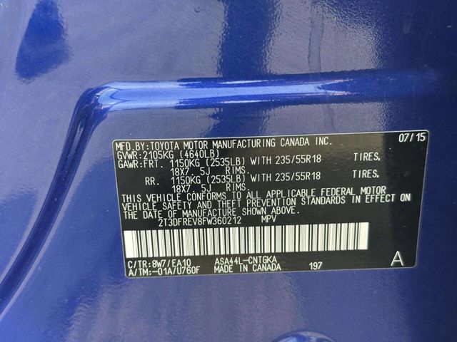 2015 Toyota RAV4 AWD 4dr Limited - 23012868 - 20