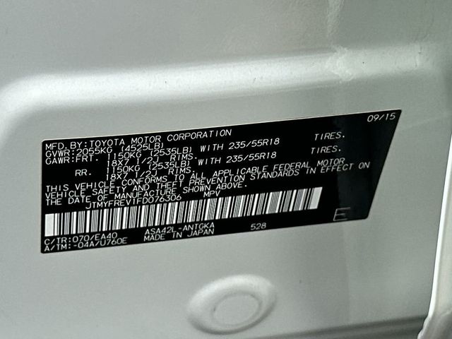 2015 Toyota RAV4 FWD 4dr Limited - 23036711 - 20