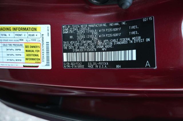 2015 Toyota Sienna 5dr 7-Passenger Van LE FWD Mobility - 22951130 - 31