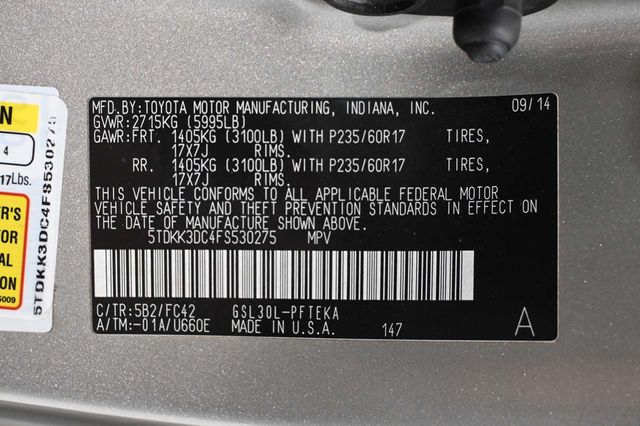 2015 Toyota Sienna 5dr 7-Passenger Van LE FWD Mobility - 23041353 - 35