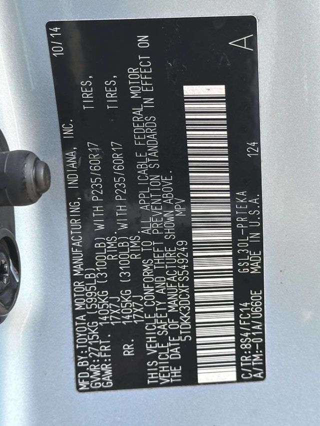 2015 Toyota Sienna LE 8 Passenger 4dr Mini Van - 22940957 - 16