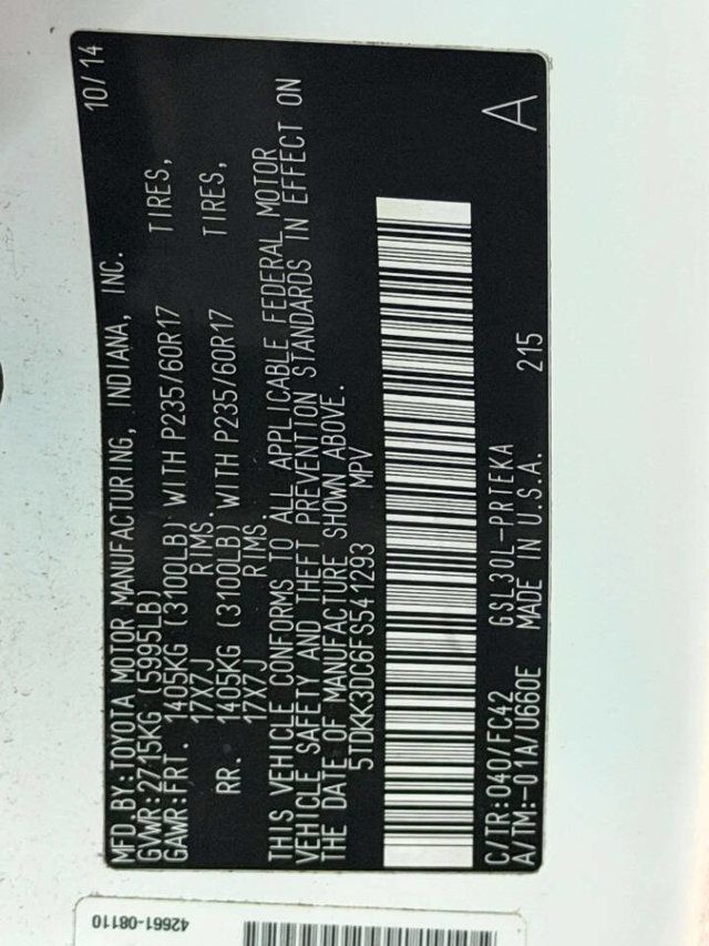 2015 Toyota Sienna LE 8 Passenger 4dr Mini Van - 22988608 - 15