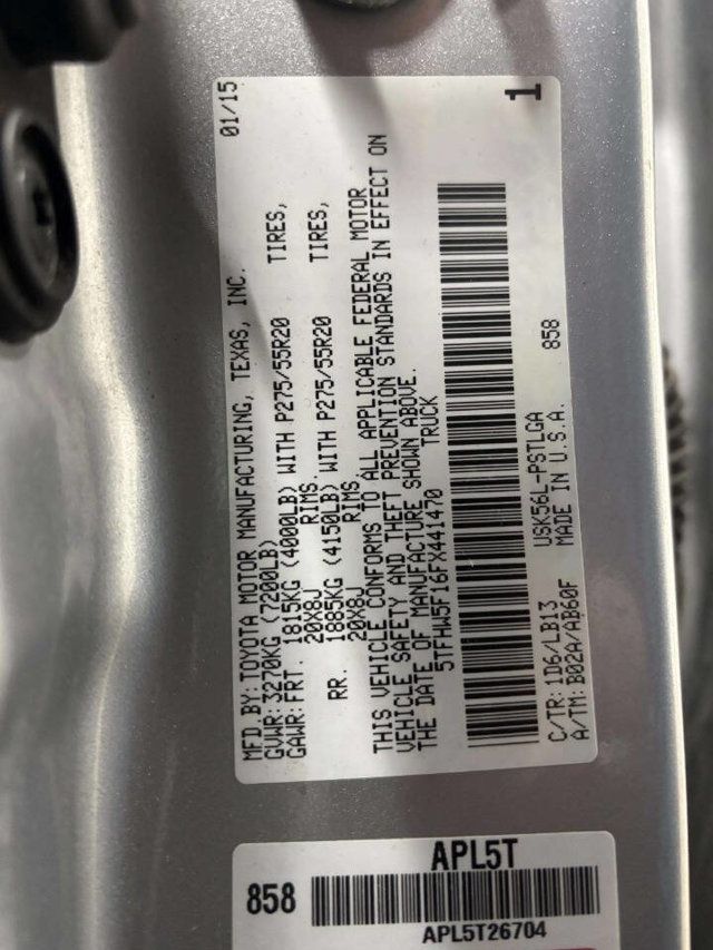 2015 Toyota Tundra CrewMax 5.7L FFV V8 6-Spd AT LTD (Natl) - 22984317 - 41