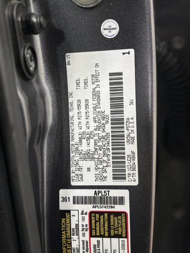 2015 Toyota Tundra CrewMax 5.7L V8 6-Spd AT Platinum (Natl) - 22978714 - 45