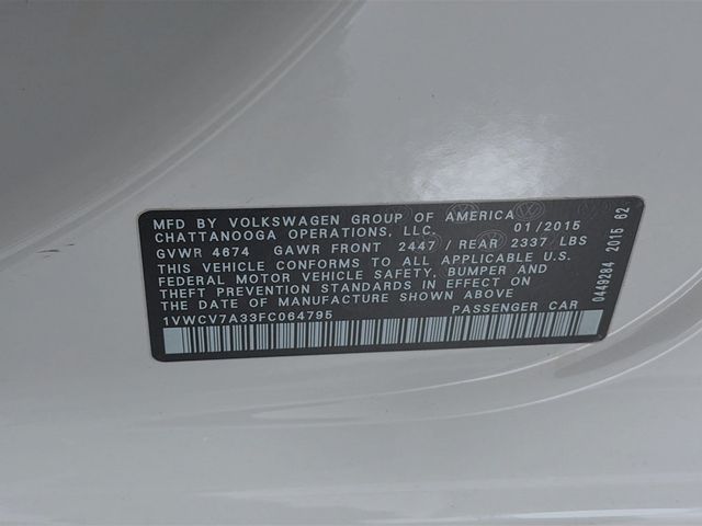 2015 Volkswagen Passat 4dr Sedan 2.0L TDI DSG SEL Premium - 22997420 - 33