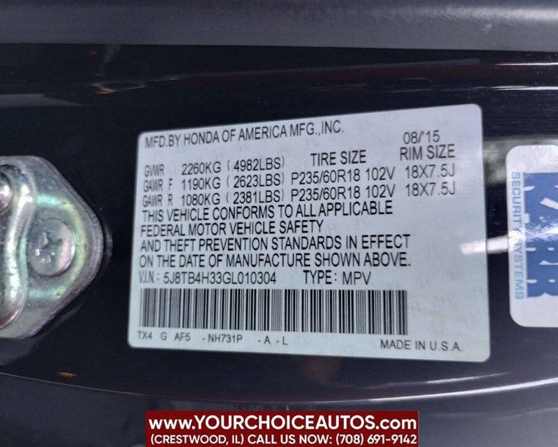 2016 Acura RDX AWD 4dr AcuraWatch Plus Pkg - 22927954 - 41