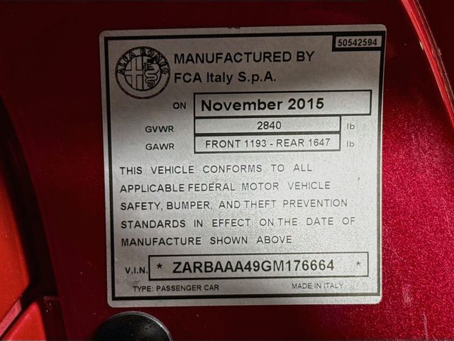 2016 Alfa Romeo 4C 2dr Coupe - 23058943 - 26
