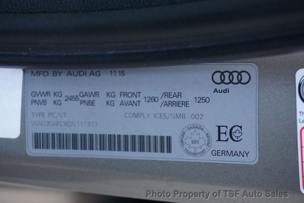 2016 Audi A6 4dr Sedan quattro 3.0T Prestige SLINE NAVI 360 CAM HOT&COOL SEAT - 22927514 - 49