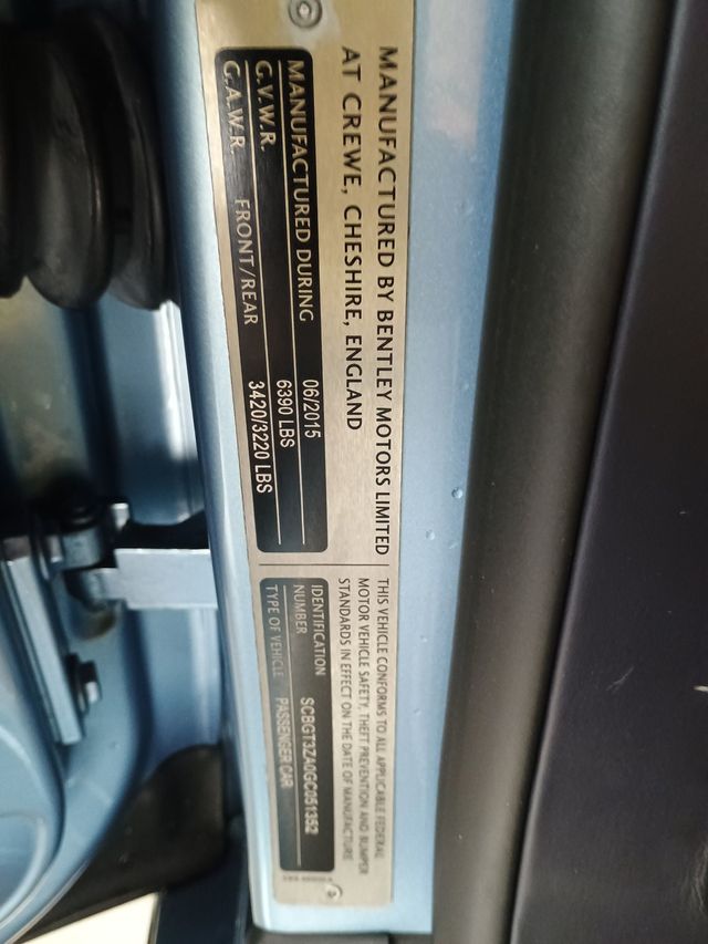 2016 Bentley Continental GT 2dr Convertible V8 Clean Carfax - 22952471 - 50