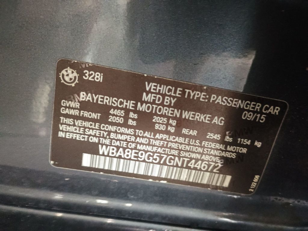 2016 BMW 3 Series 328i Clean AutoCheck Florida Car - 23069361 - 52