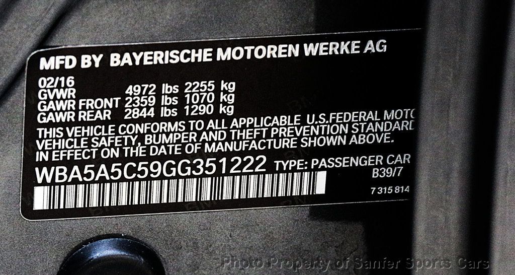 2016 BMW 5 Series 528i - 23043695 - 43