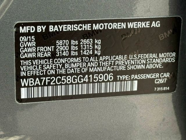 2016 BMW 7 Series 750i xDrive - 23011938 - 45