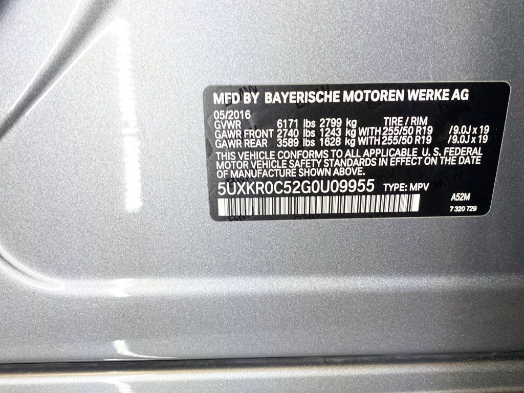 2016 BMW X5 M SPORT / PREMIUM / LOW MILES  - 22952814 - 58