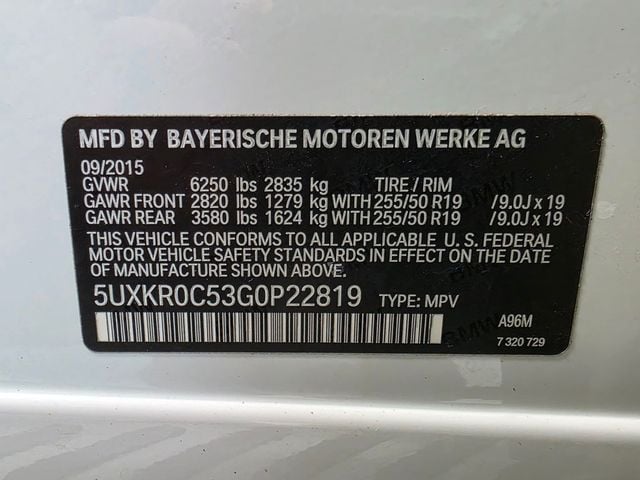 2016 BMW X5 xDrive35i - 23007047 - 12