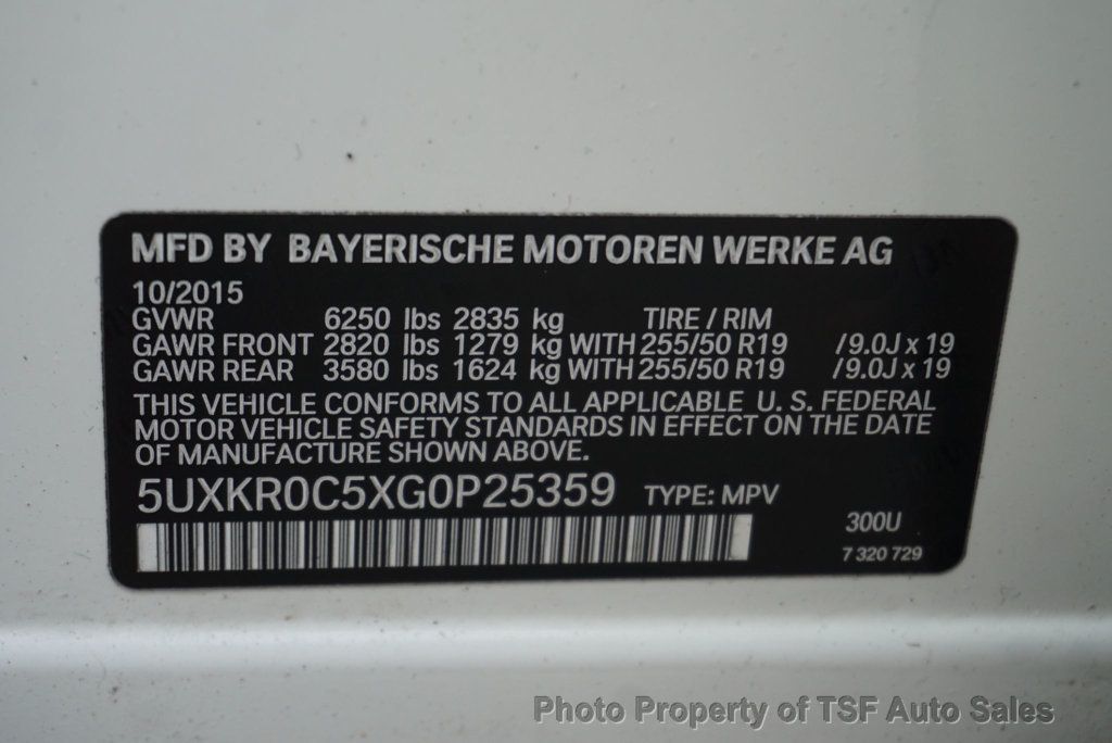 2016 BMW X5 xDrive35i NAVIGATION REAT CAMERA HEATED SEATS PANORAMIC ROOF  - 22872870 - 35