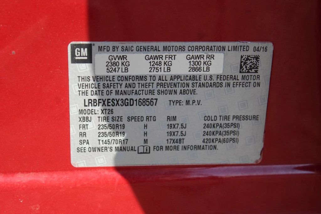 2016 Buick Envision AWD 4dr Premium I - 22923708 - 27