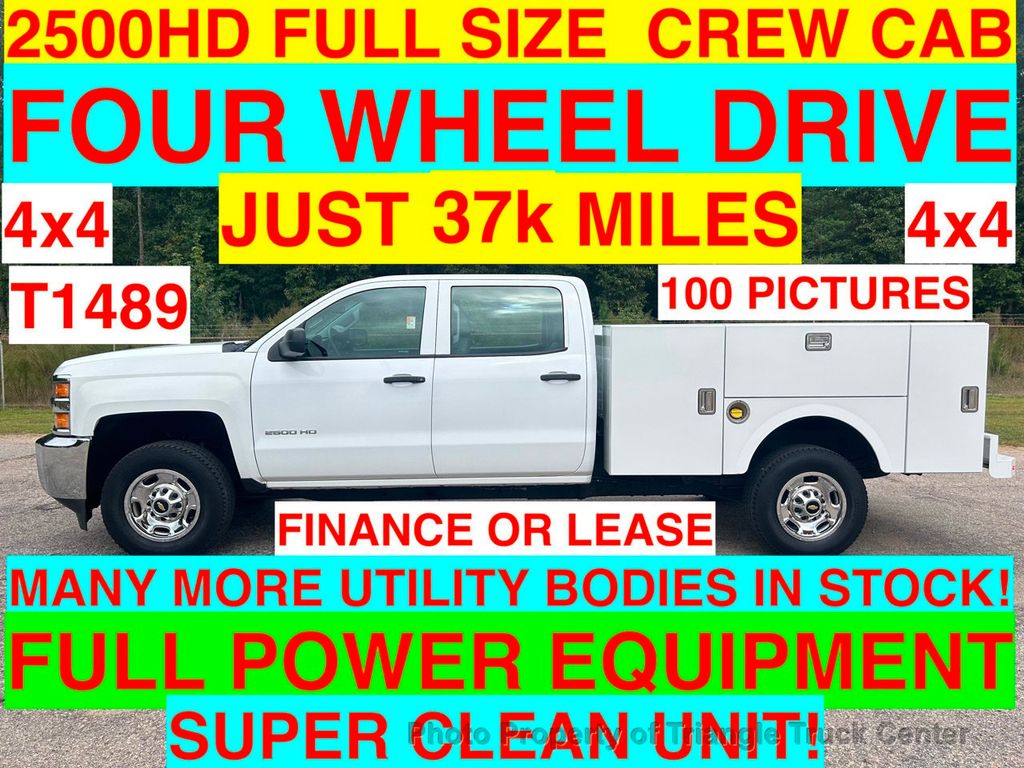 2016 Chevrolet 2500HD CREW CAB 4X4 UTILITY JUST 37k MILES! WOW! +SUPER CLEAN UNIT! LOOK INSIDE TOOL BOXES! WOW! - 22290671 - 0