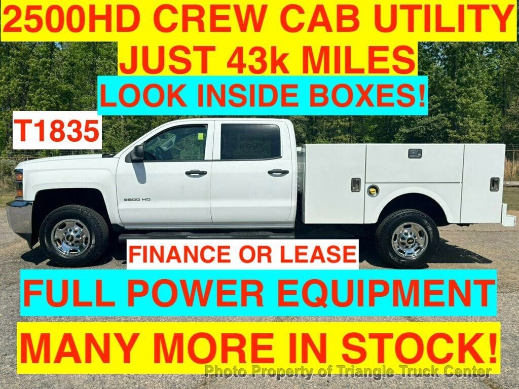 2016 Chevrolet 2500HD CREW CAB UTILITY JUST 43k MILES! +WOW LOOK INSIDE BOXES! FINANCE OR LEASE! - 22990695 | Video 1